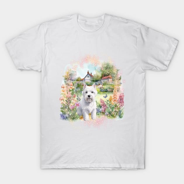Dog - Westie T-Shirt by KEWDesign
